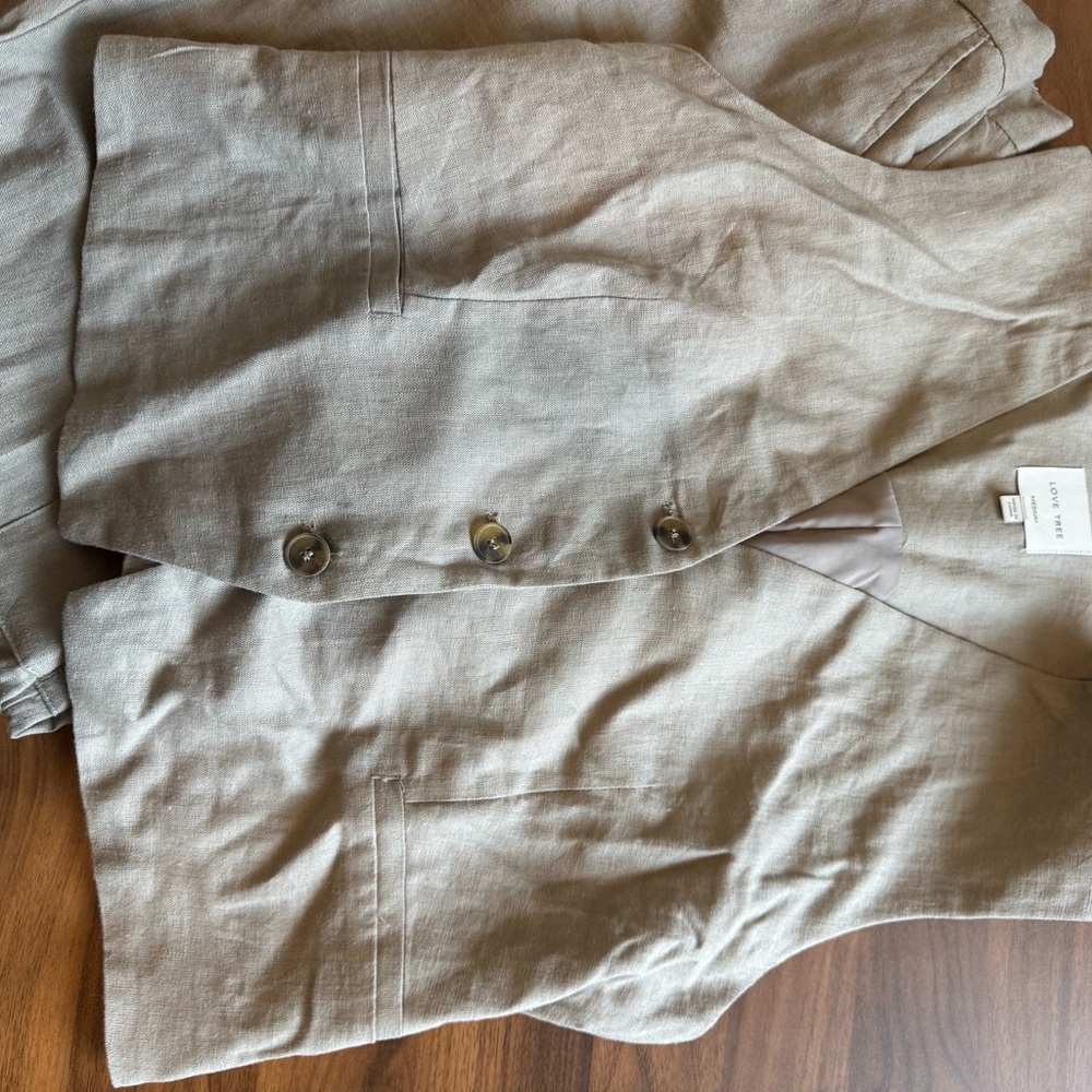 Beige Vest set